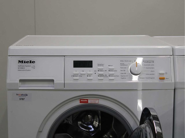 Miele w 5963 softcare system wasmachine & miele t 8937 wp softcare system ecocomfort wasdroger - afbeelding 3 van  8