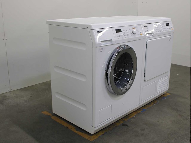 Miele w 5963 softcare system wasmachine & miele t 8937 wp softcare system ecocomfort wasdroger - afbeelding 4 van  8