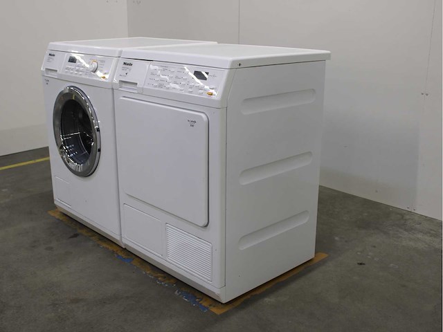Miele w 5963 softcare system wasmachine & miele t 8937 wp softcare system ecocomfort wasdroger - afbeelding 7 van  8