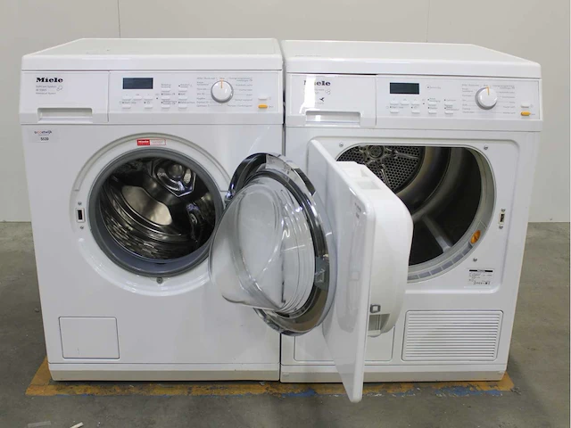 Miele w 5965 softcare system wasmachine & miele t 8967 wp softcare system ecocomfort wasdroger - afbeelding 2 van  8