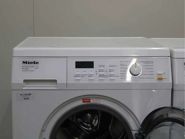 Miele w 5965 softcare system wasmachine & miele t 8967 wp softcare system ecocomfort wasdroger - afbeelding 3 van  8