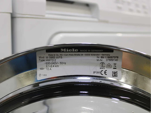 Miele w 5965 softcare system wasmachine & miele t 8967 wp softcare system ecocomfort wasdroger - afbeelding 5 van  8