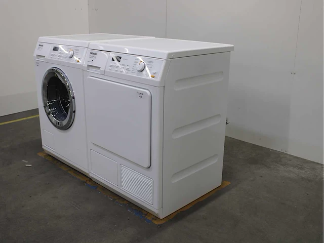Miele w 5965 softcare system wasmachine & miele t 8967 wp softcare system ecocomfort wasdroger - afbeelding 7 van  8