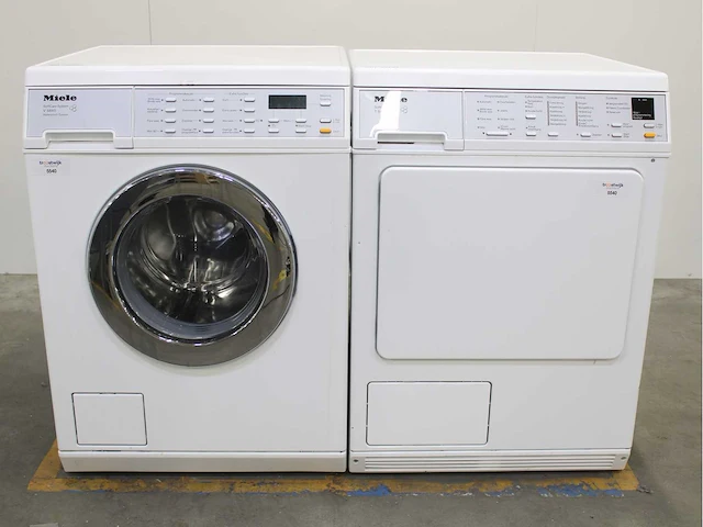 Miele w 5973 softcare system wasmachine & miele t 8463 c softcare system wasdroger - afbeelding 1 van  8