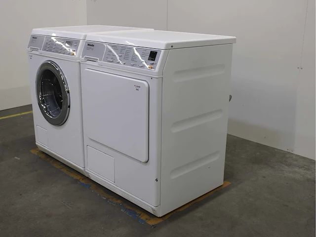 Miele w 5973 softcare system wasmachine & miele t 8463 c softcare system wasdroger - afbeelding 7 van  8