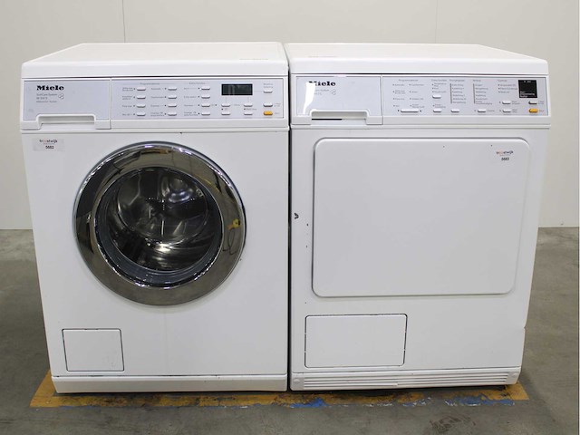 Miele w 5973 softcare system wasmachine & miele t 8463 c softcare system wasdroger - afbeelding 1 van  8
