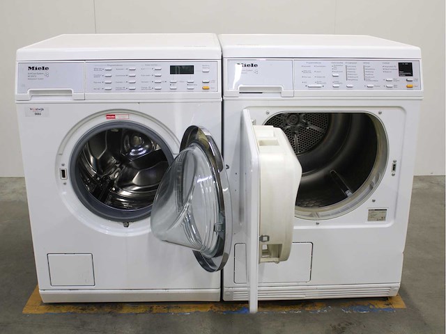 Miele w 5973 softcare system wasmachine & miele t 8463 c softcare system wasdroger - afbeelding 2 van  8