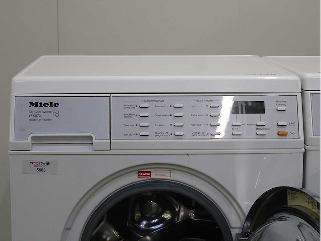 Miele w 5973 softcare system wasmachine & miele t 8463 c softcare system wasdroger - afbeelding 3 van  8