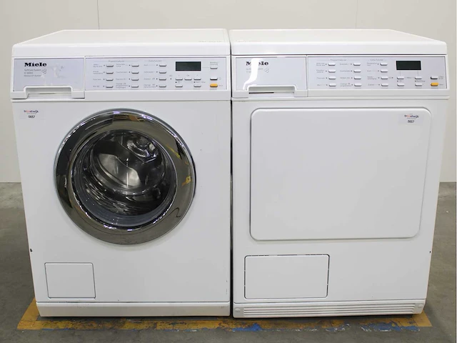 Miele w 5979 softcare system wasmachine & miele t 8663 c softcare system wasdroger - afbeelding 1 van  8