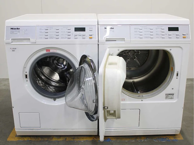 Miele w 5979 softcare system wasmachine & miele t 8663 c softcare system wasdroger - afbeelding 2 van  8