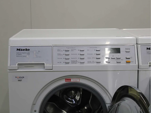 Miele w 5979 softcare system wasmachine & miele t 8663 c softcare system wasdroger - afbeelding 3 van  8