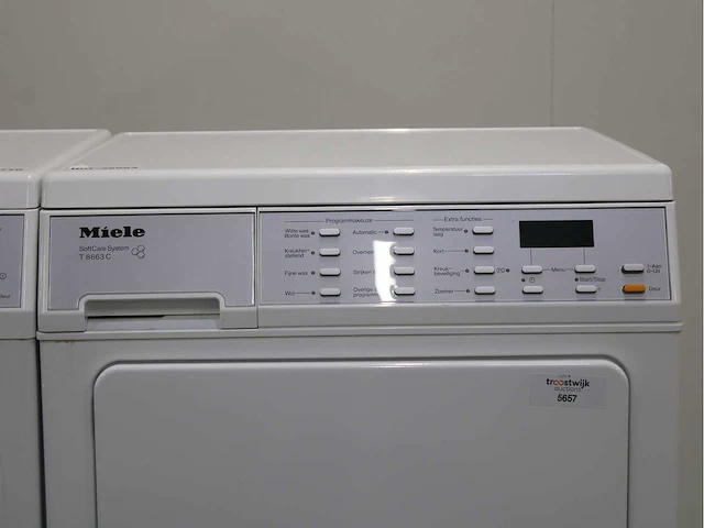 Miele w 5979 softcare system wasmachine & miele t 8663 c softcare system wasdroger - afbeelding 6 van  8