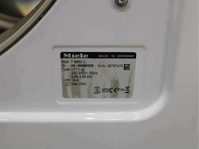 Miele w 5979 softcare system wasmachine & miele t 8663 c softcare system wasdroger - afbeelding 8 van  8