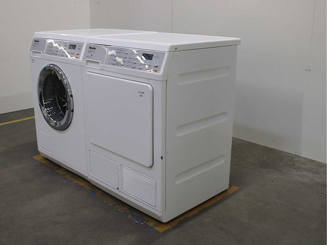 Miele w 5993 softcare system wasmachine & miele t 8999 wp softcare system ecocomfort wasdroger - afbeelding 7 van  8