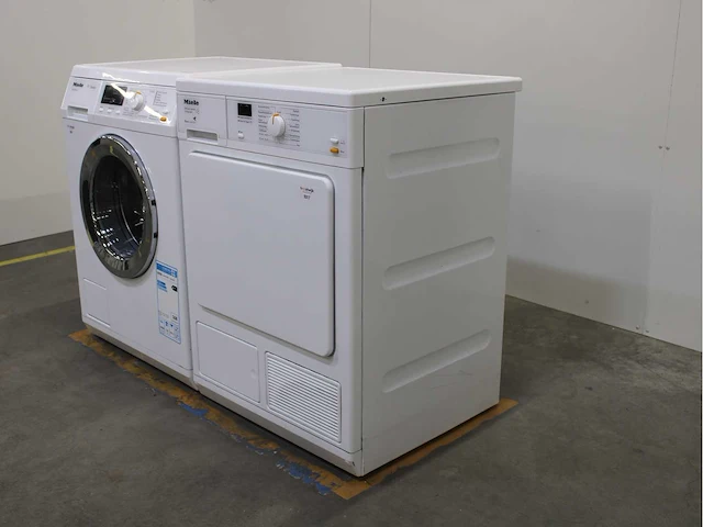 Miele w classic ecocomfort wasmachine & miele t 8164 wp softcare system ecocomfort wasdroger - afbeelding 7 van  8