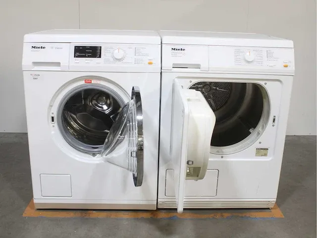 Miele w classic ecocomfort wasmachine & miele t 8403 c softcare system droger - afbeelding 2 van  8