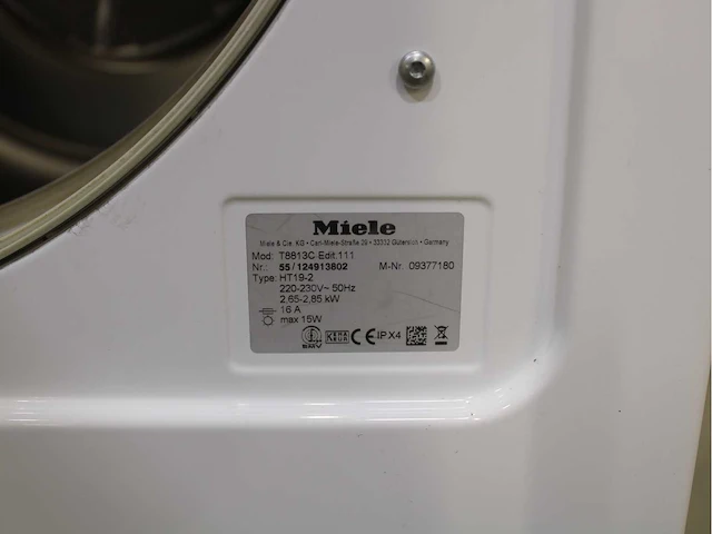 Miele w classic ecocomfort wasmachine & miele t 8813 c edition 111 wasdroger - afbeelding 8 van  8