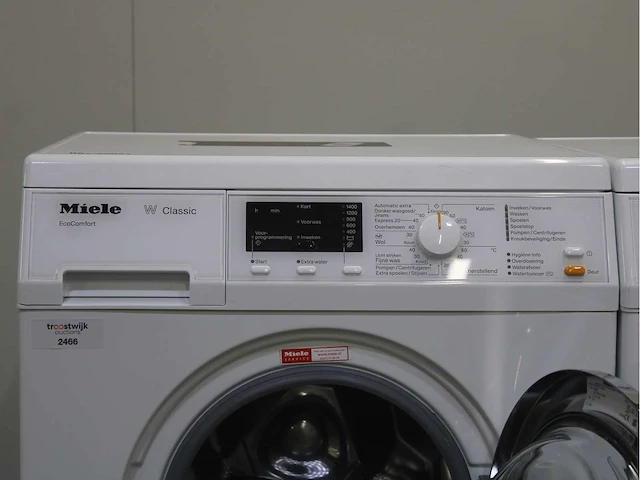 Miele w classic ecocomfort wasmachines & miele t classic wasdrogers - afbeelding 3 van  8