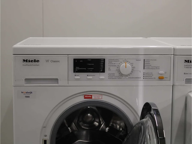 Miele w classic ecoplus & comfort wasmachine & miele t 8164 wp softcare system ecocomfort droger - afbeelding 3 van  8