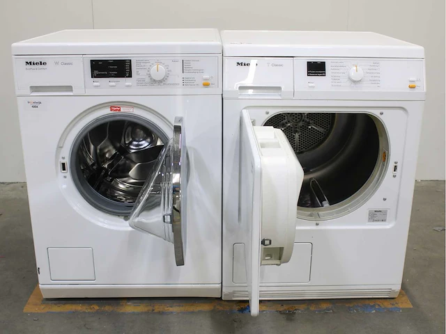 Miele w classic ecoplus & comfort wasmachine & miele t classic wasdroger - afbeelding 1 van  8