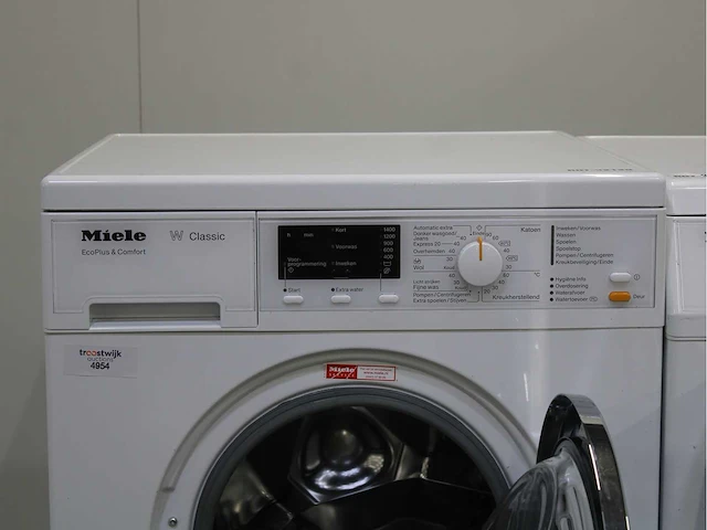 Miele w classic ecoplus & comfort wasmachine & miele t classic wasdroger - afbeelding 3 van  8