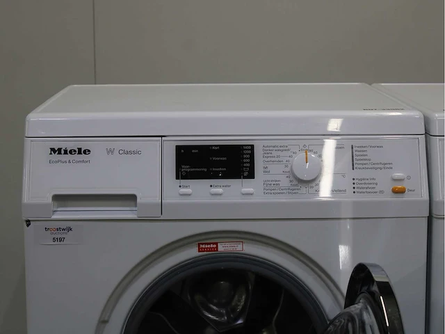 Miele w classic ecoplus & comfort wasmachine & miele t classic wasdroger - afbeelding 3 van  8