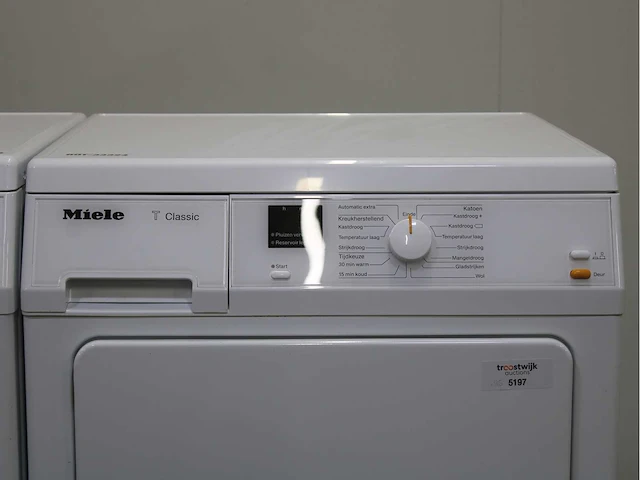 Miele w classic ecoplus & comfort wasmachine & miele t classic wasdroger - afbeelding 6 van  8