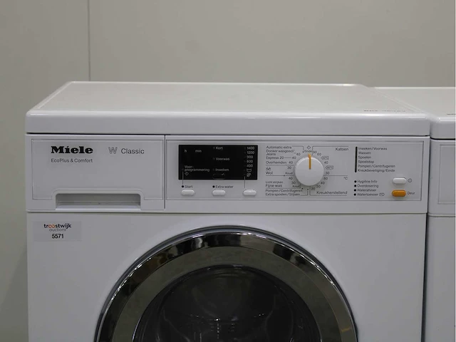Miele w classic ecoplus & comfort wasmachine & miele t classic wasdroger - afbeelding 2 van  7