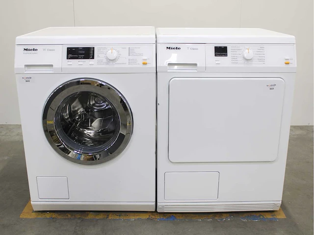 Miele w classic ecoplus & comfort wasmachine & miele t classic wasdroger - afbeelding 1 van  8