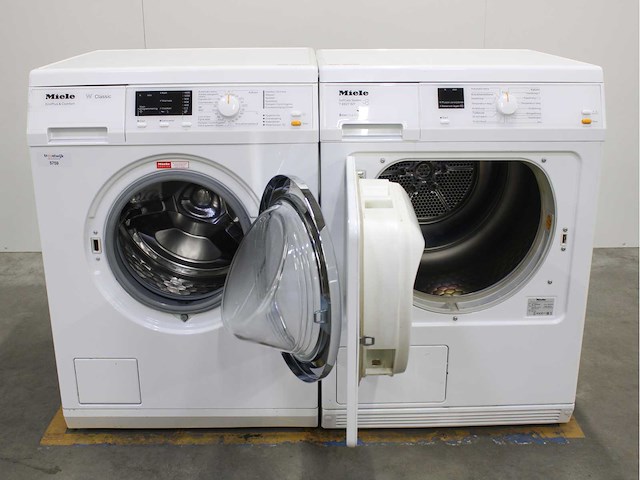 Miele w classic ecoplus & comfort wasmachine & miele t classic wasdroger - afbeelding 2 van  8