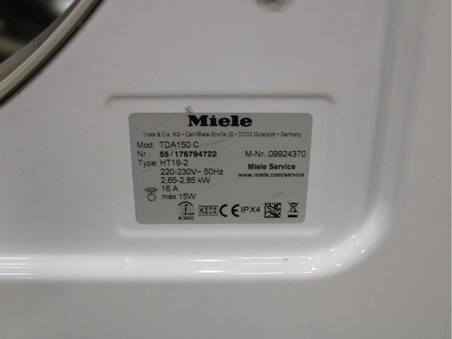 Miele w classic ecoplus & comfort wasmachine & miele t classic wasdroger - afbeelding 8 van  8