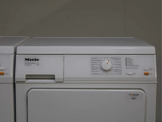 Miele w classic wasmachine & miele t 8403 c softcare system wasdroger - afbeelding 4 van  8