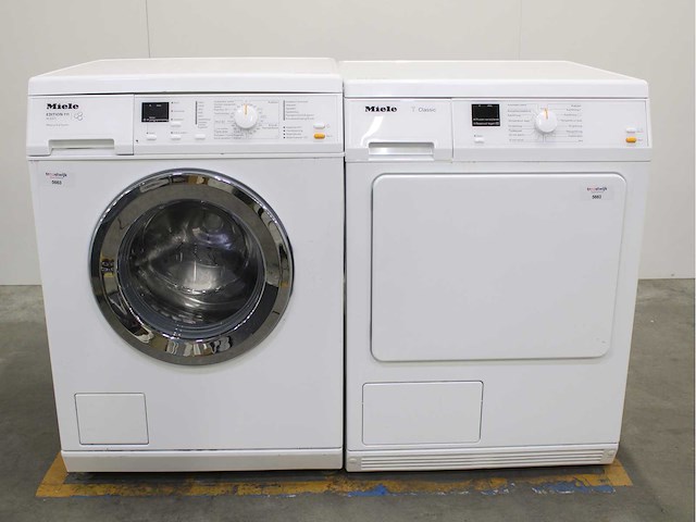 Miele w classic wasmachine & miele t classic wasdroger - afbeelding 1 van  8