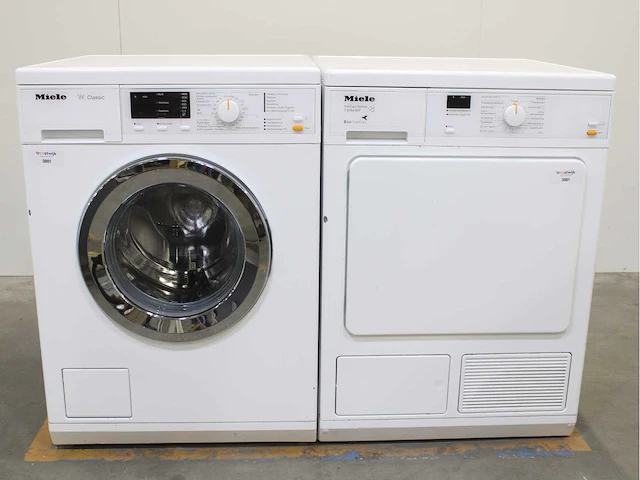 Miele w classic wasmachines & miele t 8164 wp softcare system ecocomfort wasdrogers - afbeelding 1 van  7
