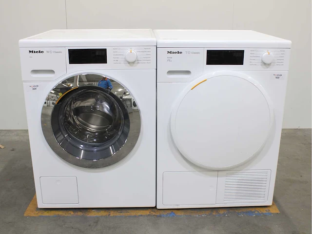 Miele w1 classic eco wasmachine & miele t1 classic active eco wasdroger - afbeelding 1 van  8