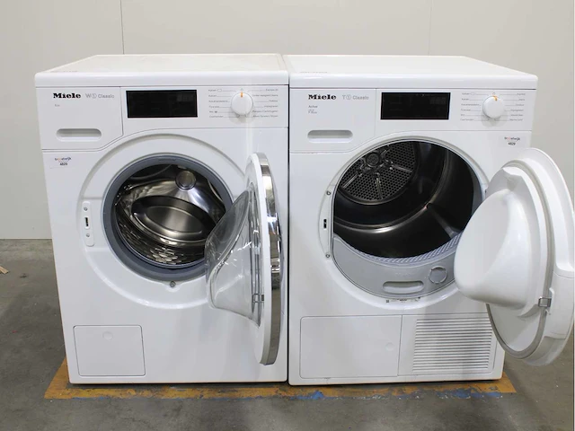 Miele w1 classic eco wasmachine & miele t1 classic active eco wasdroger - afbeelding 2 van  8