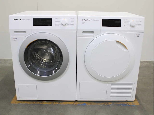 Miele w1 classic eco wasmachine & miele t1 classic active eco wasdroger - afbeelding 1 van  8