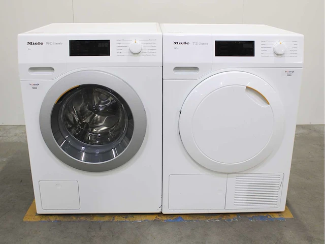Miele w1 classic eco wasmachine & miele t1 classic eco wasdroger - afbeelding 1 van  8