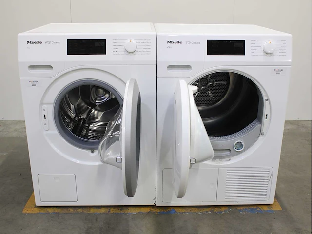 Miele w1 classic eco wasmachine & miele t1 classic eco wasdroger - afbeelding 2 van  8