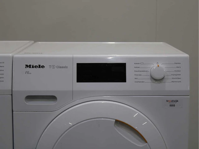 Miele w1 classic eco wasmachine & miele t1 classic eco wasdroger - afbeelding 6 van  8