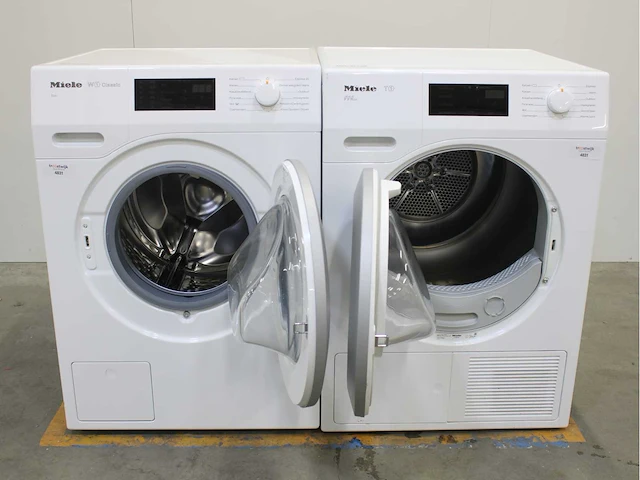 Miele w1 classic eco wasmachine & miele t1 eco wasdroger - afbeelding 1 van  7