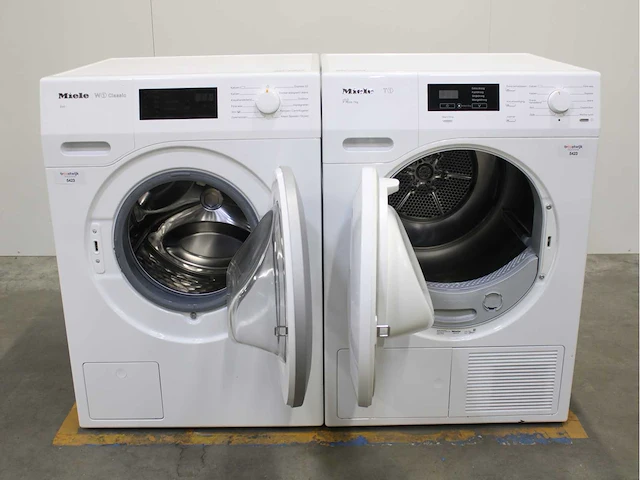 Miele w1 classic eco wasmachine & miele t1 eco wasdroger - afbeelding 2 van  8