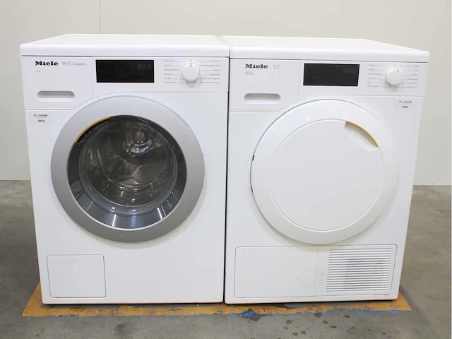 Miele w1 classic eco wasmachines & miele t1 eco wasdrogers - afbeelding 1 van  8