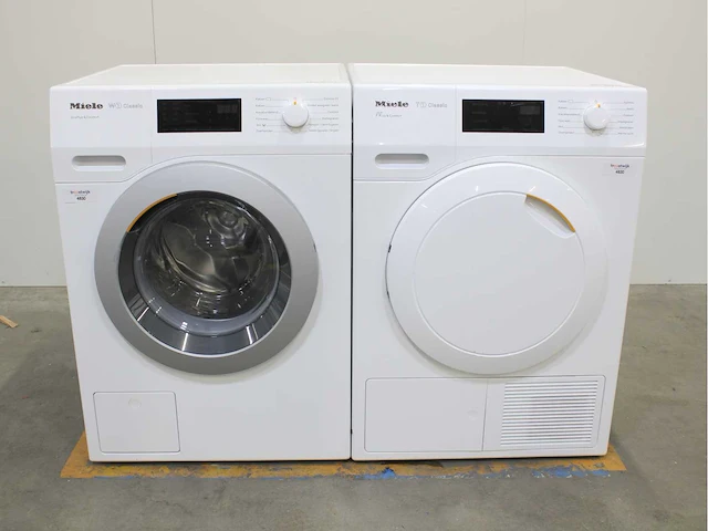 Miele w1 classic ecoplus & comfort wasmachine & miele t1 classic eco & comfort wasdroger - afbeelding 1 van  8