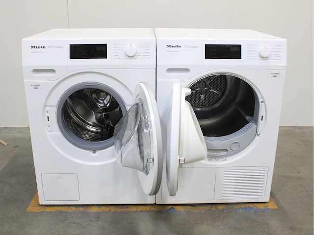 Miele w1 classic ecoplus & comfort wasmachine & miele t1 classic eco & comfort wasdroger - afbeelding 2 van  8