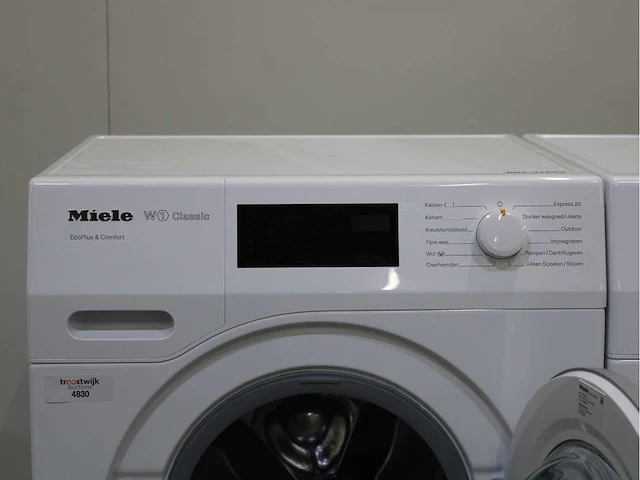 Miele w1 classic ecoplus & comfort wasmachine & miele t1 classic eco & comfort wasdroger - afbeelding 3 van  8