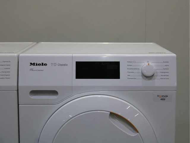 Miele w1 classic ecoplus & comfort wasmachine & miele t1 classic eco & comfort wasdroger - afbeelding 6 van  8