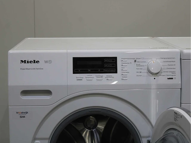 Miele w1 powerwash 2.0 & twindos wasmachine & miele t1 eco wasdroger - afbeelding 3 van  8