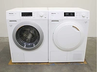 Miele w1 powerwash 2.0 & twindos wasmachine & miele t1 eco wasdroger - afbeelding 1 van  8
