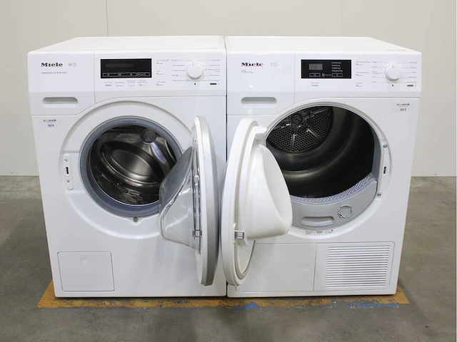 Miele w1 powerwash 2.0 & twindos wasmachine & miele t1 eco wasdroger - afbeelding 2 van  8